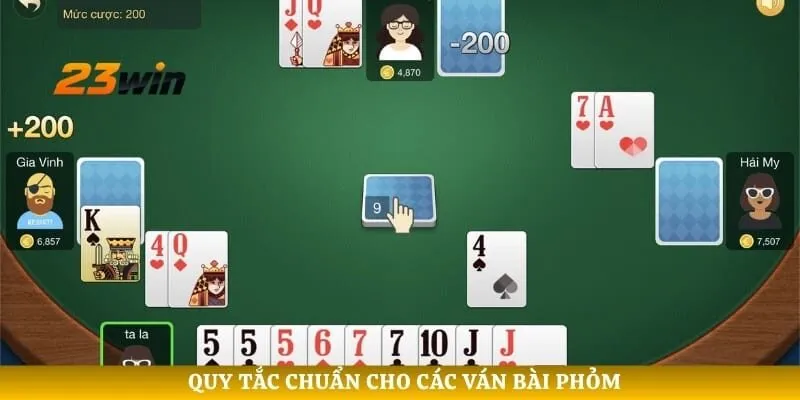 Quy tắc chuẩn cho các ván bài phỏm